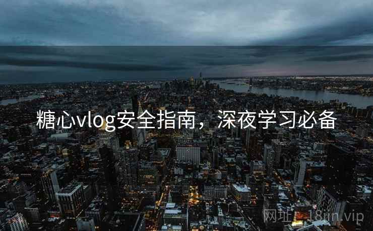 糖心vlog安全指南，深夜学习必备